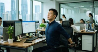 纠正中国办公室常见姿势问题的5种办公桌工作者锻炼方法
